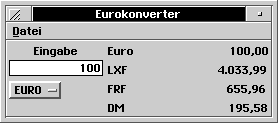 ScreenShot Eurokonverter
