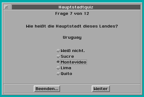 Hauptstadtquiz - Quiz