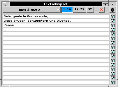 ScreenShot Textschnipsel