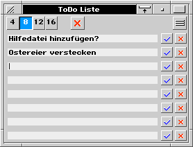 ScreenShot ToDo Liste